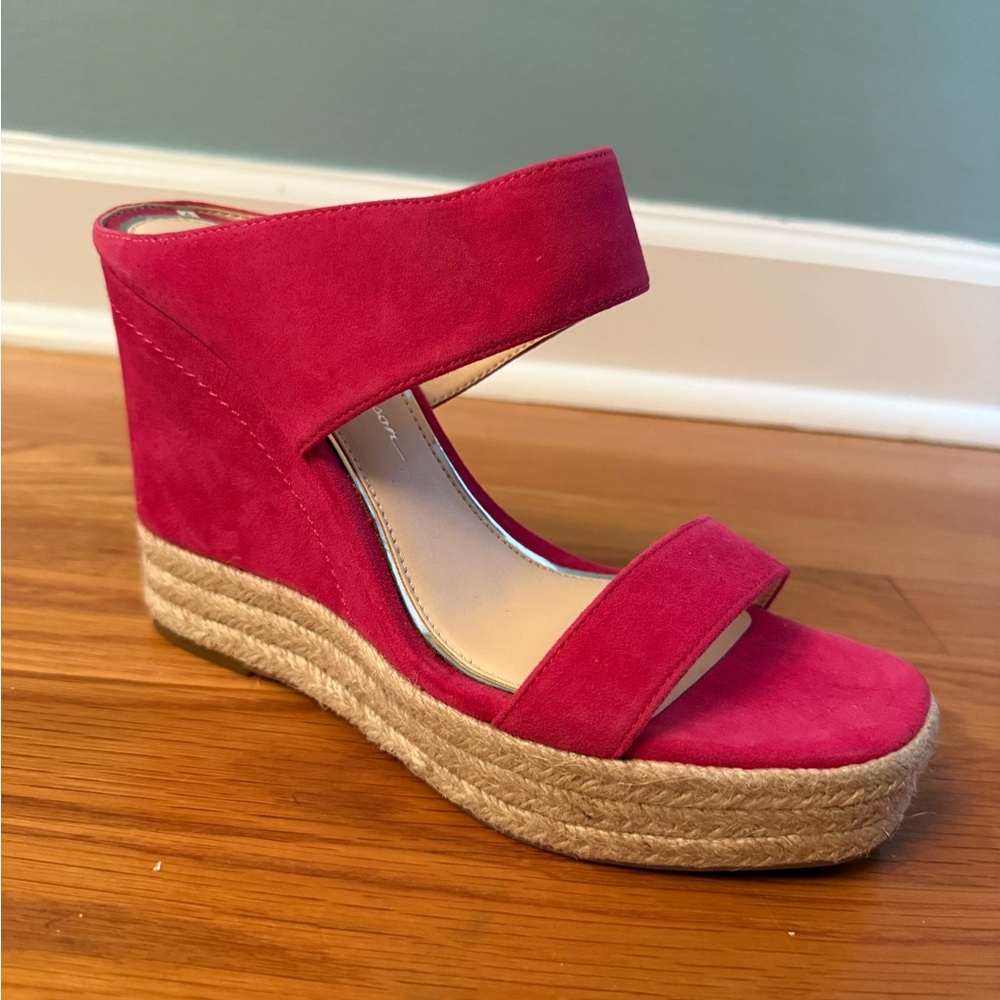 Women's Jessica Simpson Hot Pink Espadrille Wedges